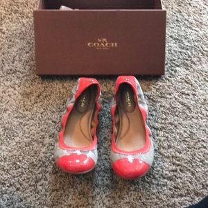 Never worn coach ballet flats !